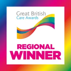 Great British Care Awards Regional Winner badge
