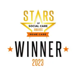 Stars Social Care Awards Home Care Winner 2023 badge